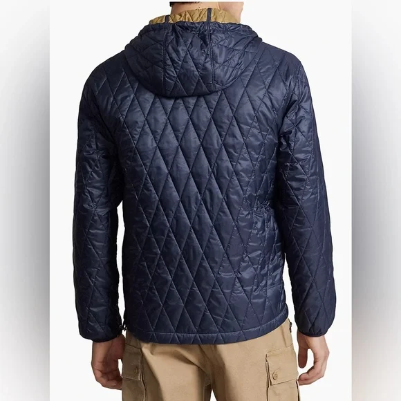 NWT! Polo by Ralph Lauren  Holborn Quilted Hooded Jacket Men’s Size L Navy - Picture 4 of 15